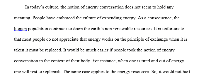 conservation of energy 