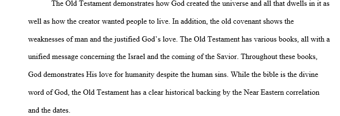 narrative form a timeline of events through the Old Testament