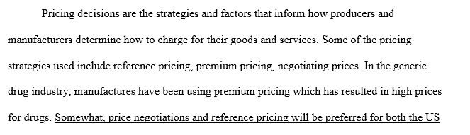 Analyze the pricing strategies