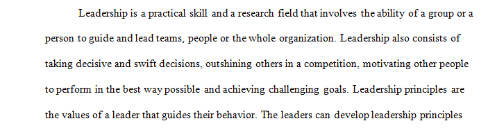 Important Principles to build an Organization