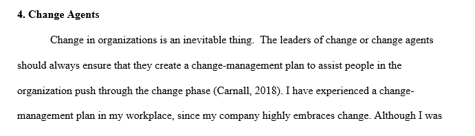 Change management process