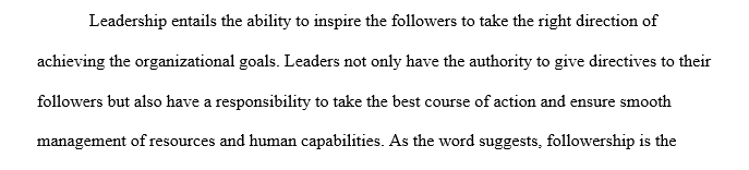 Differences between leadership and followership
