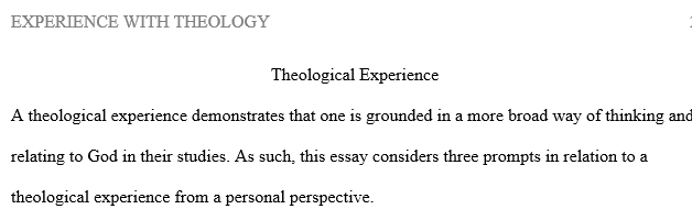  Discipline of theology