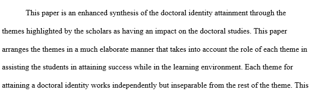 Doctoral Identity