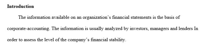 Financial statement analysis procedures