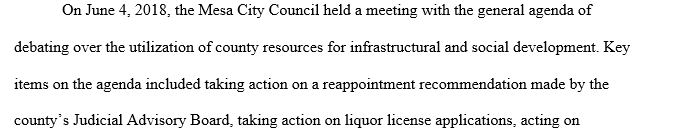 Mesa City Council Meeting