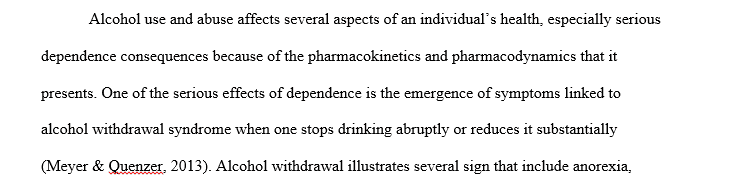 Pharmacokinetics and pharmacodynamics of alcohol.