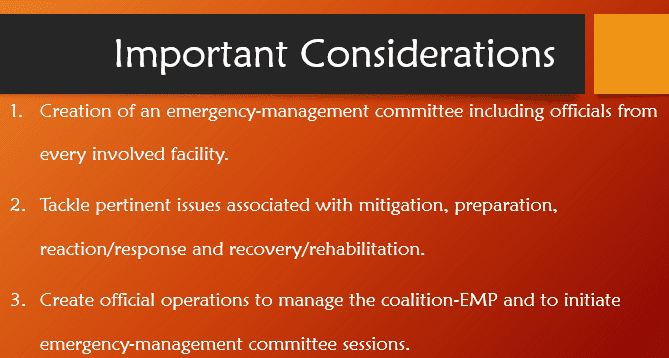 The Coalition Emergency Management Program