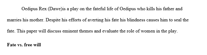 What is the role of women in the Oedipus plays