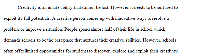 Do Schools Provide Students With Enough Opportunities to Be Creative