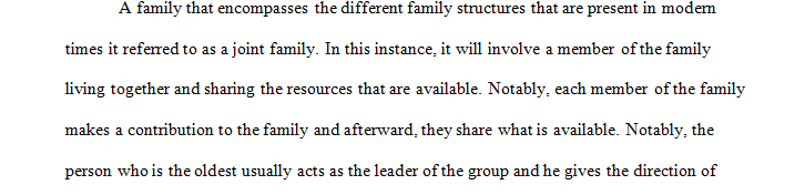 What is a definition of family that encompasses the different family structures prevalent today