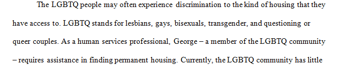 HOUSING AND THE LGBTQ COMMUNITY