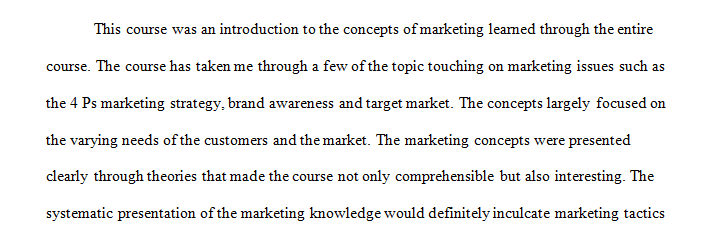 Marketing Reflection 