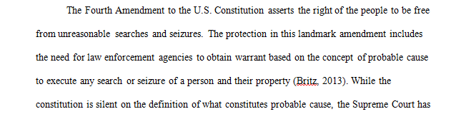 Distinguish between probable cause and reasonable suspicion in regards to the Fourth Amendment