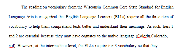 Teaching Vocabulary For ELL