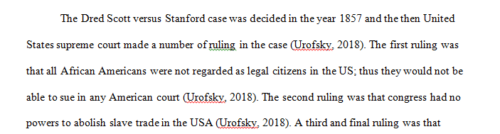 The Dred Scott versus Stanford case 