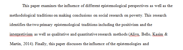 What implications the adoption of different epistemological and methodological traditions might have for social science research, with particular social theme