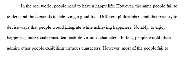 Aristotle’s Way of Achieving Virtuous Character
