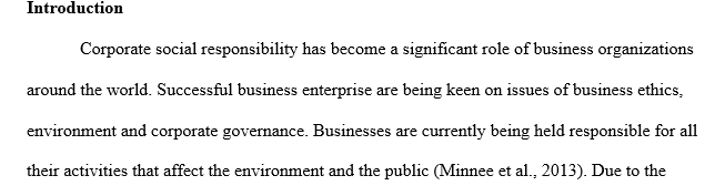 Business Ethics Responsibility