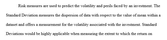 Choice of Risk Metrics