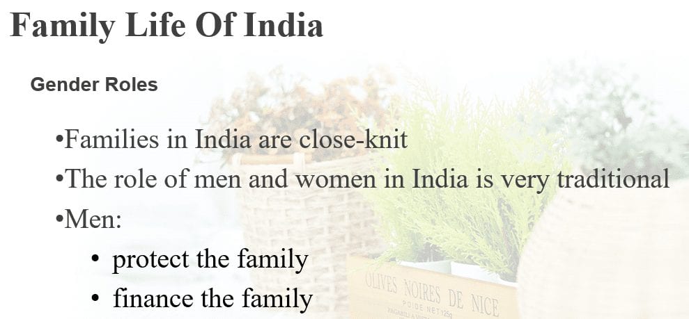 Family Life Of India