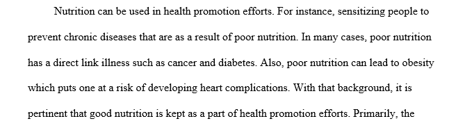 Health promotion