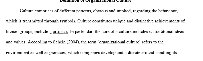 Importance of shaping culture