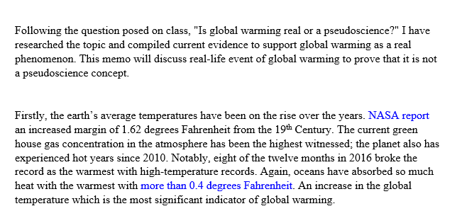 Is Global Warming Real or Pseudoscience 