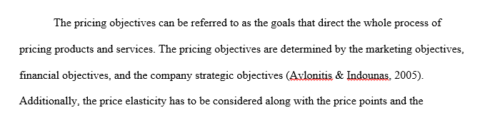 Pricing Objectives