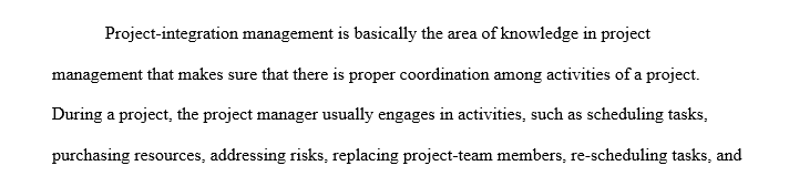 Project-Integration Management 