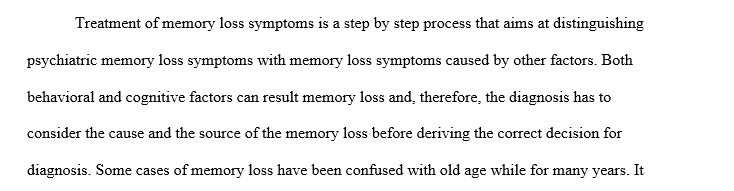 Psychiatric diagnosis