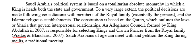 Saudi Arabia's political system