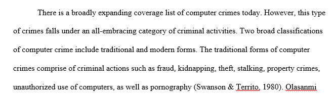 Types of Computer Crimes