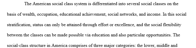 American social class structure