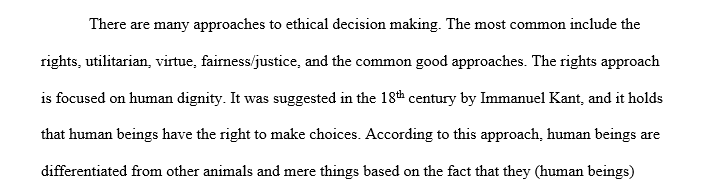 Approaches to ethical reasoning