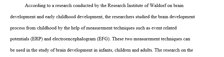 Brain development early childhood education