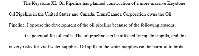 Completion of the Keystone XL Pipeline