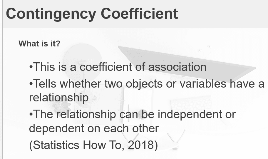 Contingency Coefficient