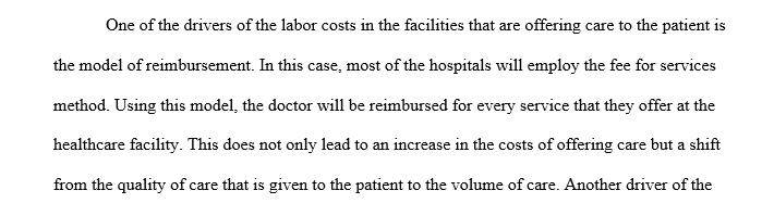 Cost of the healthcare workforce