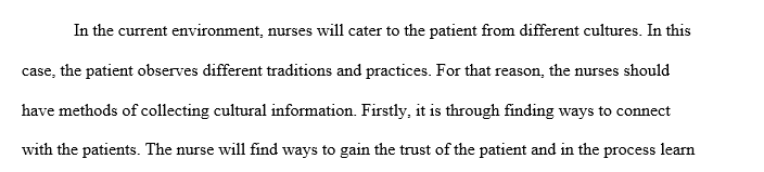 Cultural competency in nursing practice