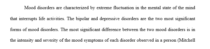 Depressive and bipolar disorders