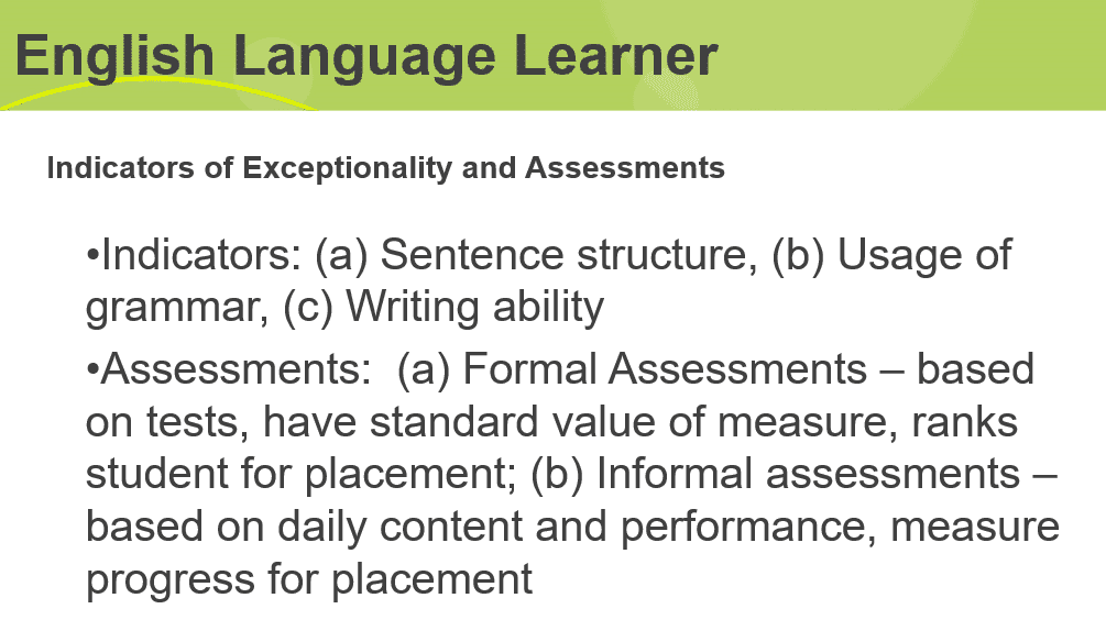 English Language Learner Assessment