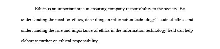 Ethics in information management