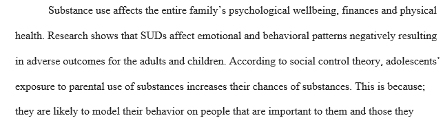 Family members' substance use