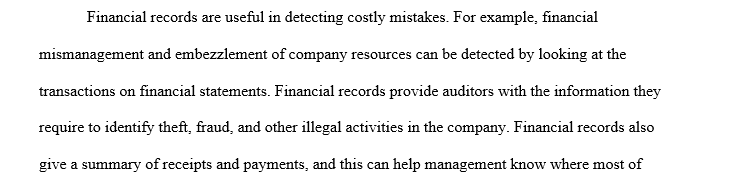 Financial records