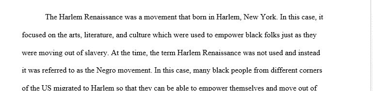 Harlem Renaissance Movement