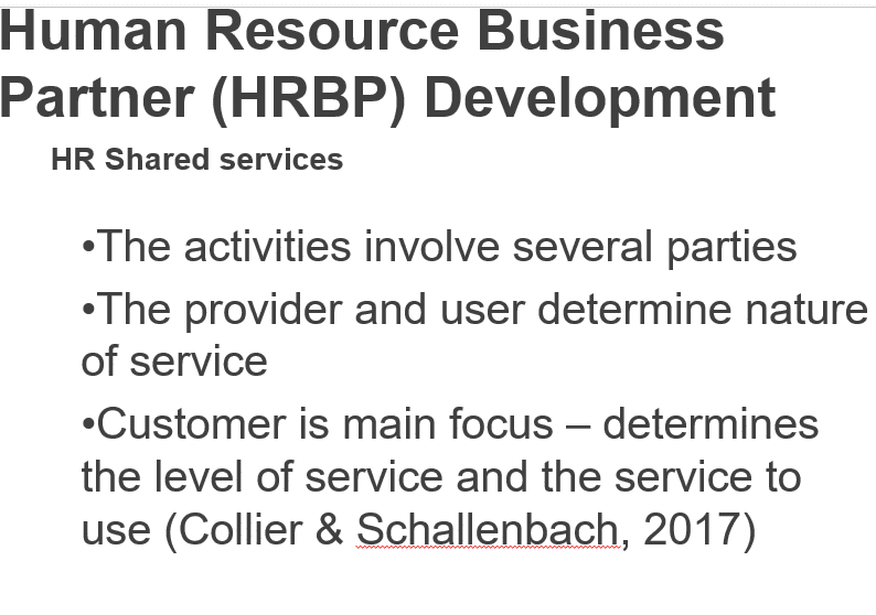 Human Resource Business Partner (HRBP) Development