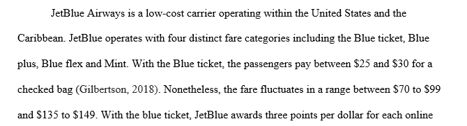 JetBlue Airways Case Analysis