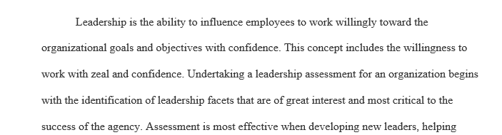 Leadership style assessments