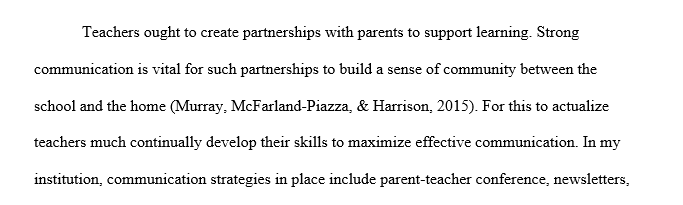 Parent Communication Strategies